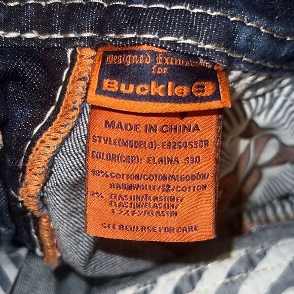 Rock Revival Blue Skinny Jeans with Stitch Detail - Picture 9 of 9